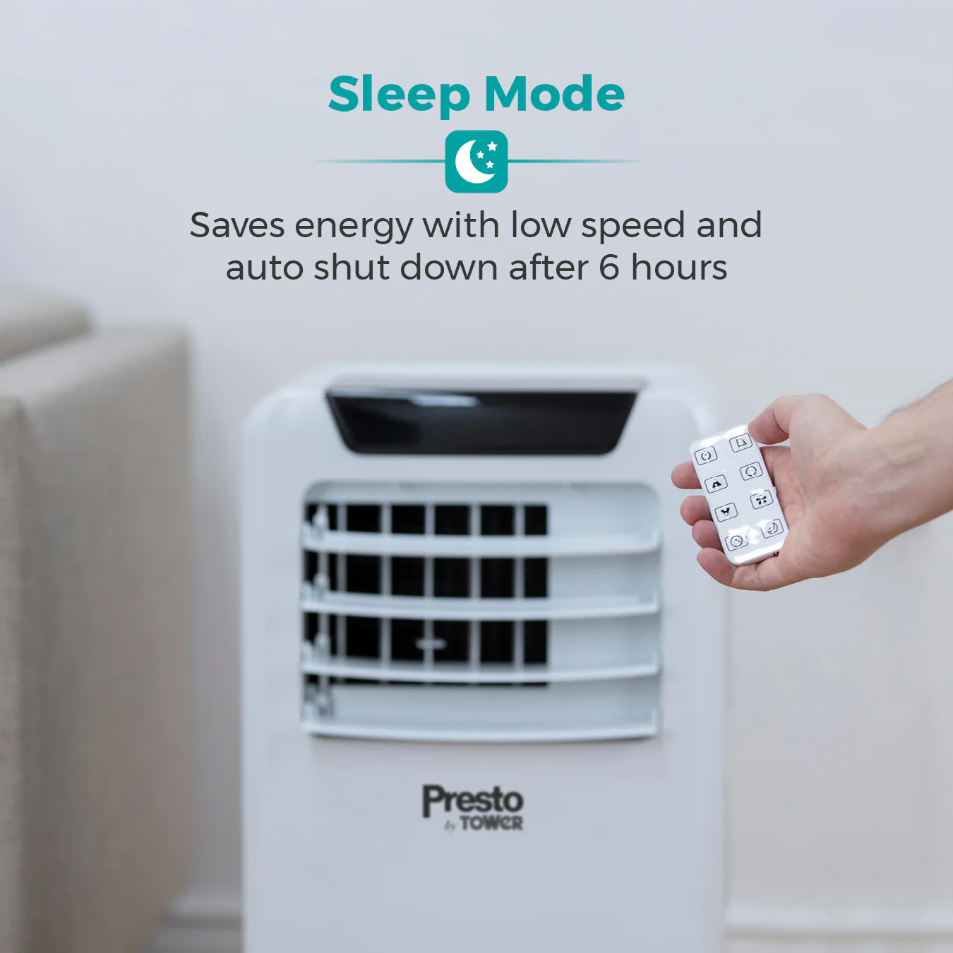 Tower PT670001 Presto 9000 BTU Air Conditioner White - Image 6