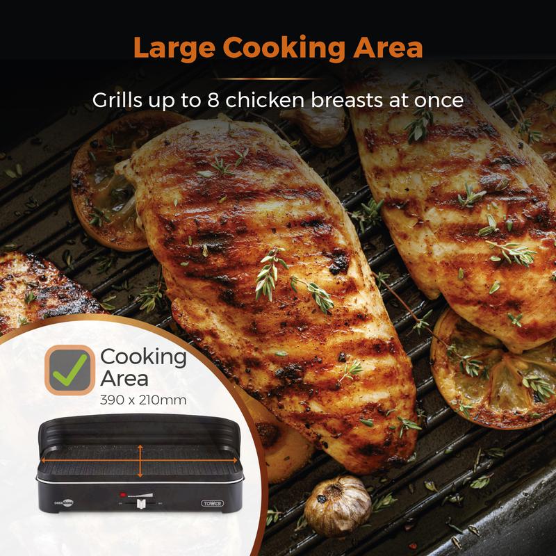 Tower T14028 2200W Indoor And Outdoor Electric BBQ Grill - Image 6