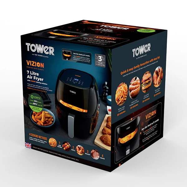 Tower T17072 Vortx Vizion 7 Litre Air Fryer With Digital Display - Image 12
