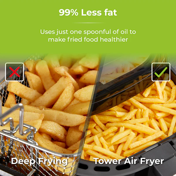 Tower T17072 Vortx Vizion 7 Litre Air Fryer With Digital Display - Image 6