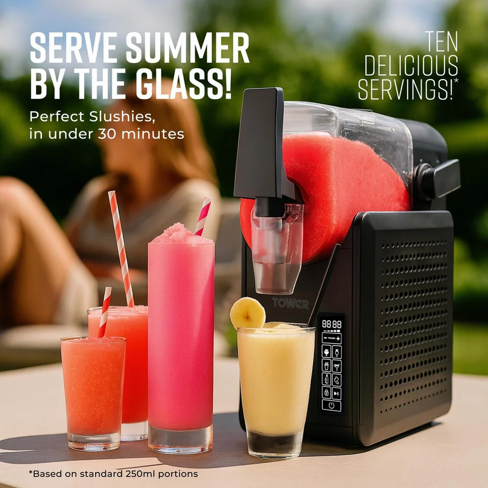 Tower T19058 Slushie Fusion 2.6 Litre 5-in-1 Frozen Drinks Maker - Black - Image 8