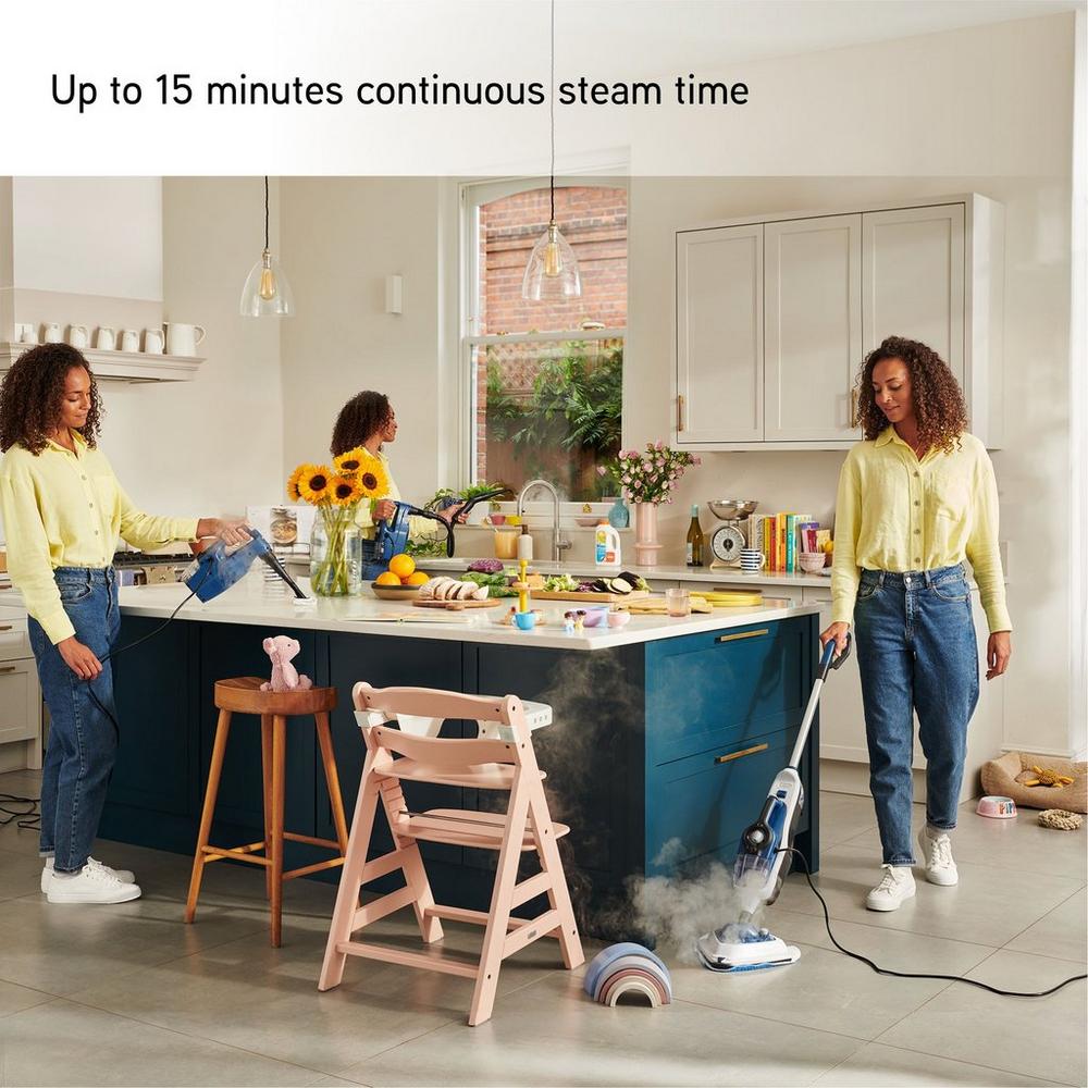 Vax CDST-SFXS Steam Fresh Home Steam Cleaner White and Navy Blue - Image 11