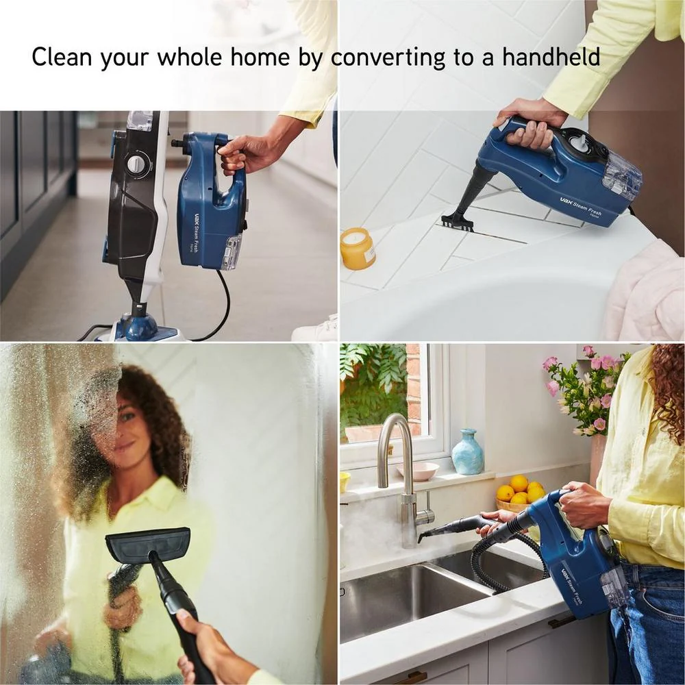 Vax CDST-SFXS Steam Fresh Home Steam Cleaner White and Navy Blue - Image 4