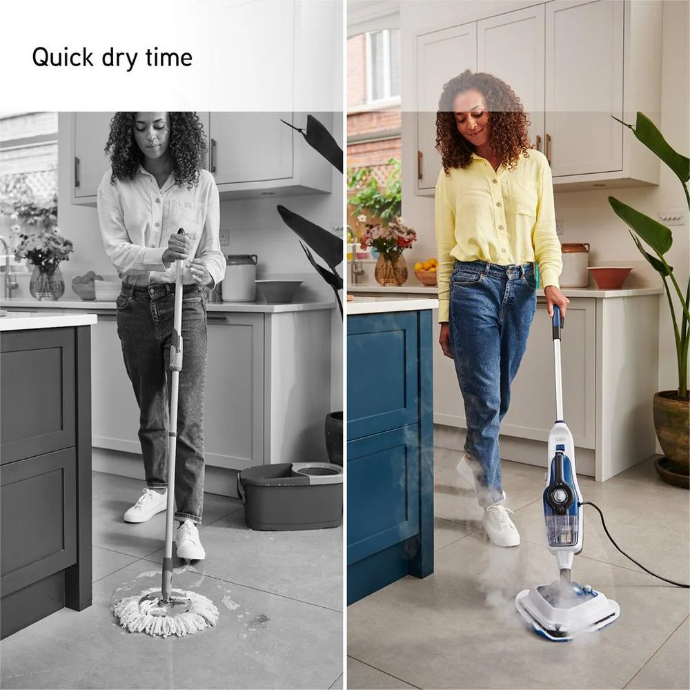 Vax CDST-SFXS Steam Fresh Home Steam Cleaner White and Navy Blue - Image 7