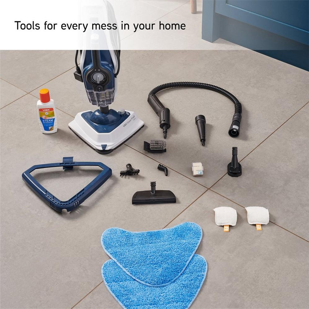 Vax CDST-SFXS Steam Fresh Home Steam Cleaner White and Navy Blue - Image 9