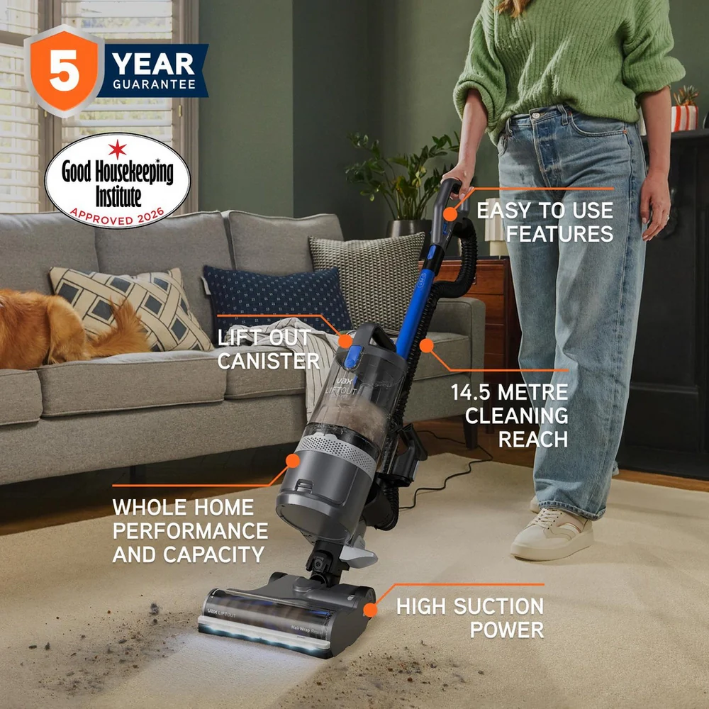 Vax LiftOut Reach Pet CDUP-LOXR Corded Upright Vacuum - Graphite Blue - Image 2