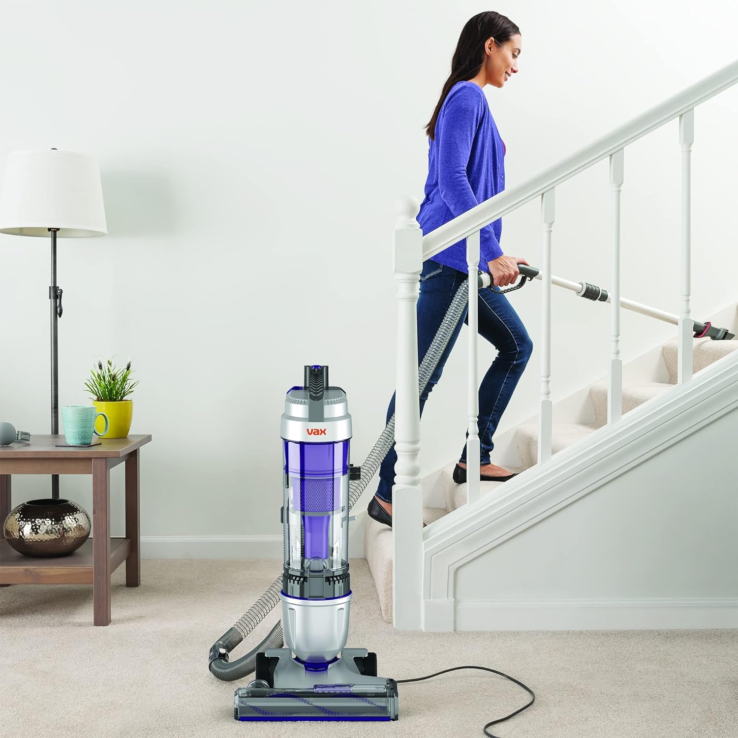 Vax U85-AS-PME Air Stretch Pet Max Upright Bagless Vacuum Cleaner Silver and Purple - Image 9