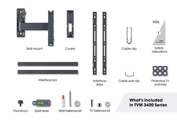 Vogels Comfort TVM 3425 Full-Motion TV Wall Mount for TVs from 32 to 65 inches - Image 3