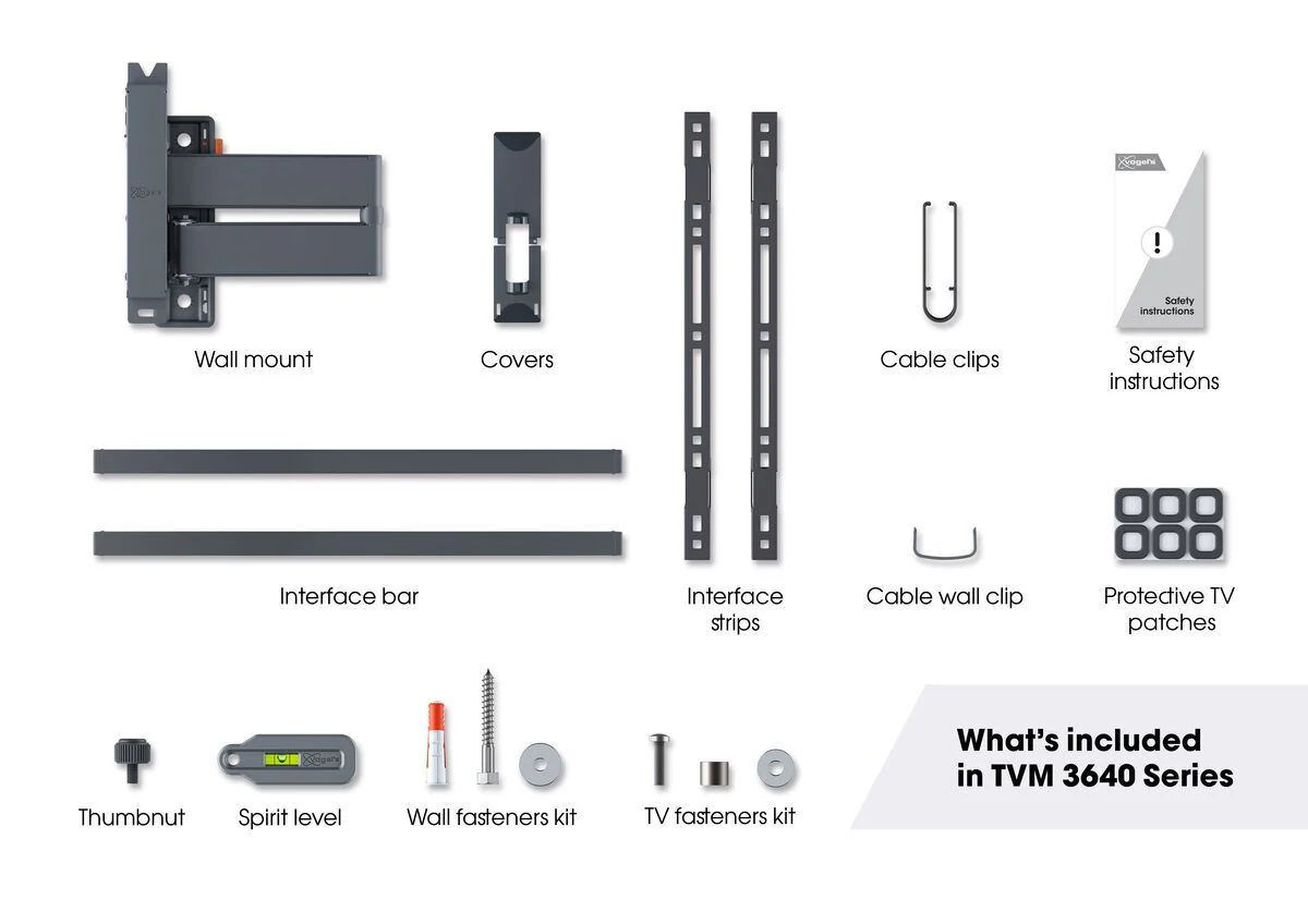 Vogels Comfort TVM 3645 Full-Motion TV Wall Mount for TVs from 40 to 77 inches Black - Image 3