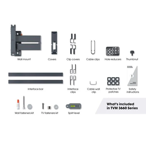 Vogels Comfort TVM 3665 Full-Motion TV Wall Mount Ideal for OLED TVs from 40 to 77 inches - Image 4
