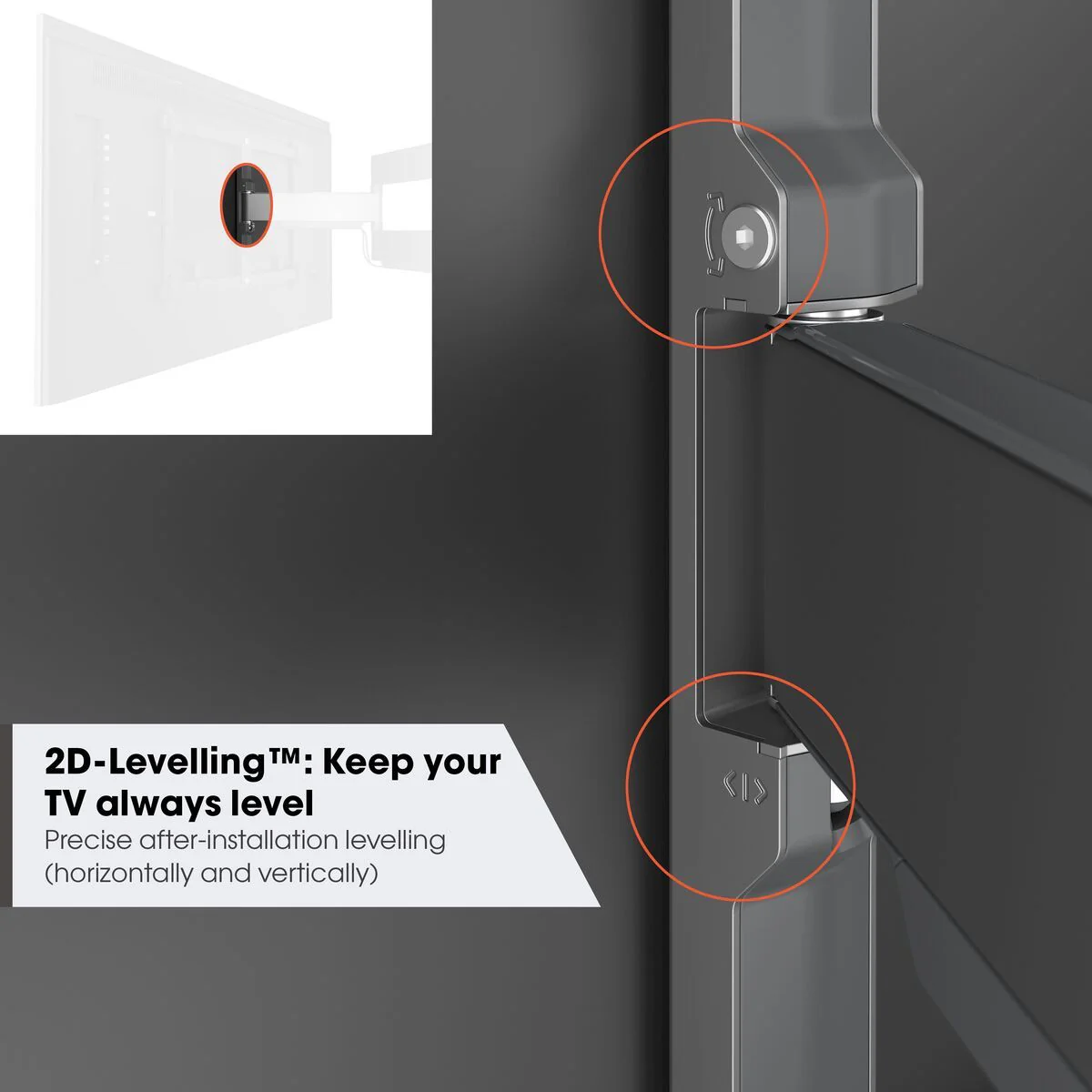 Vogels ELITE TVM 5445 Full-Motion TV Wall Mount black - Image 9
