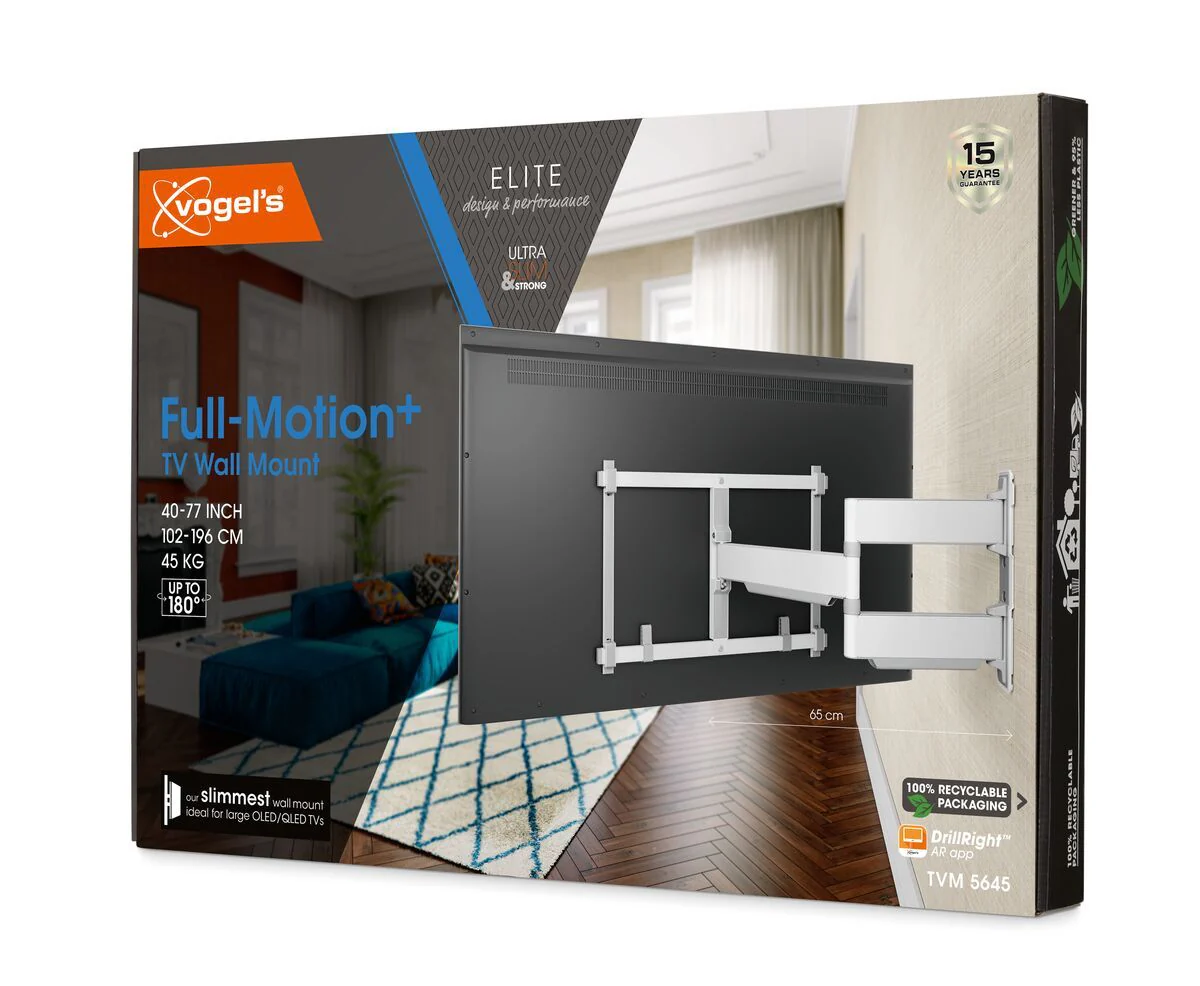 Vogels Elite TVM 5645 Full-Motion TV Wall Mount White - Image 10