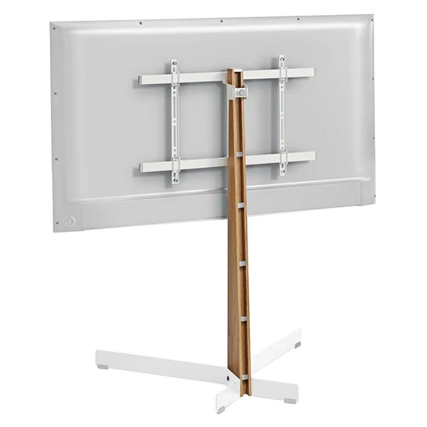 Vogels Comfort TVS 3695 Comfort Series Display Floor Stand 40-77 inch Stand Turn - Oak & White Steel - Image 3
