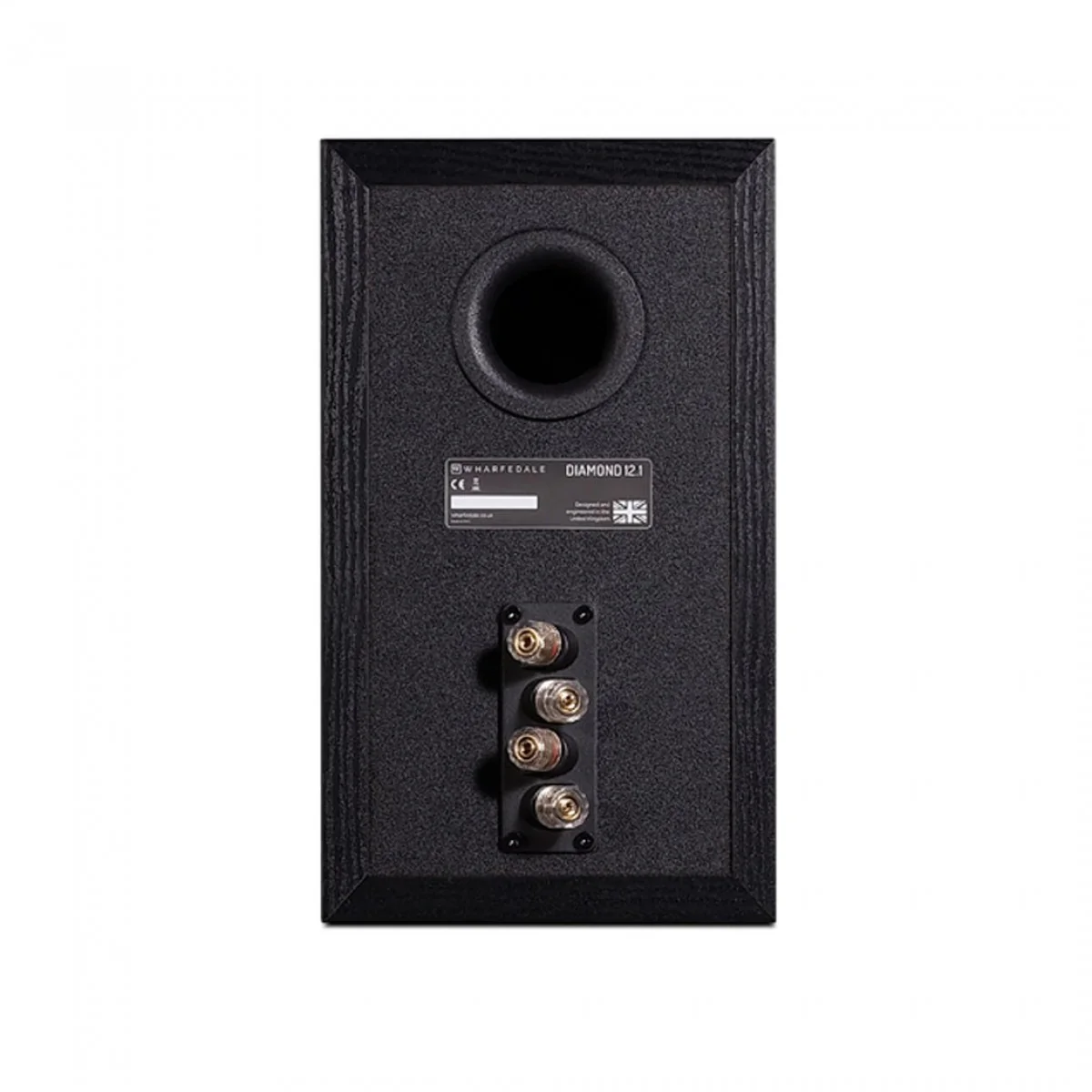 Wharfedale Diamond 12.1 Compact 2 way Standmount Bookshelf speaker (pair) Black Oak - Image 4