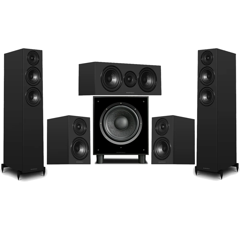 Wharfedale Diamond 12.3i HCP 5.1 Home Cinema Speaker Package - Black