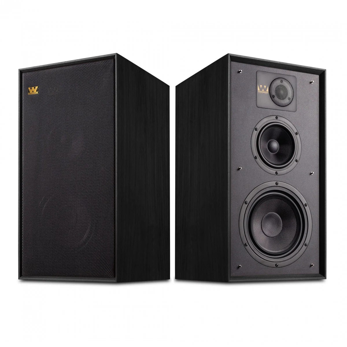 Wharfedale Linton Heritage Standmount Bookshelf Speakers Pair - Black Oak