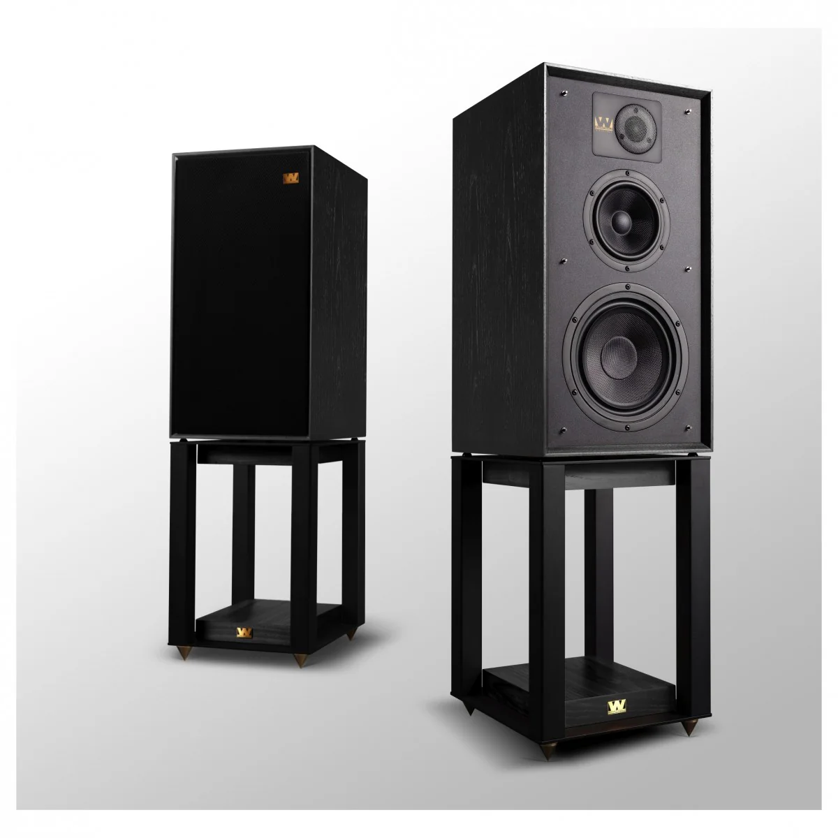 Wharfedale Linton Heritage Standmount Bookshelf Speakers Pair - Black Oak - Image 5