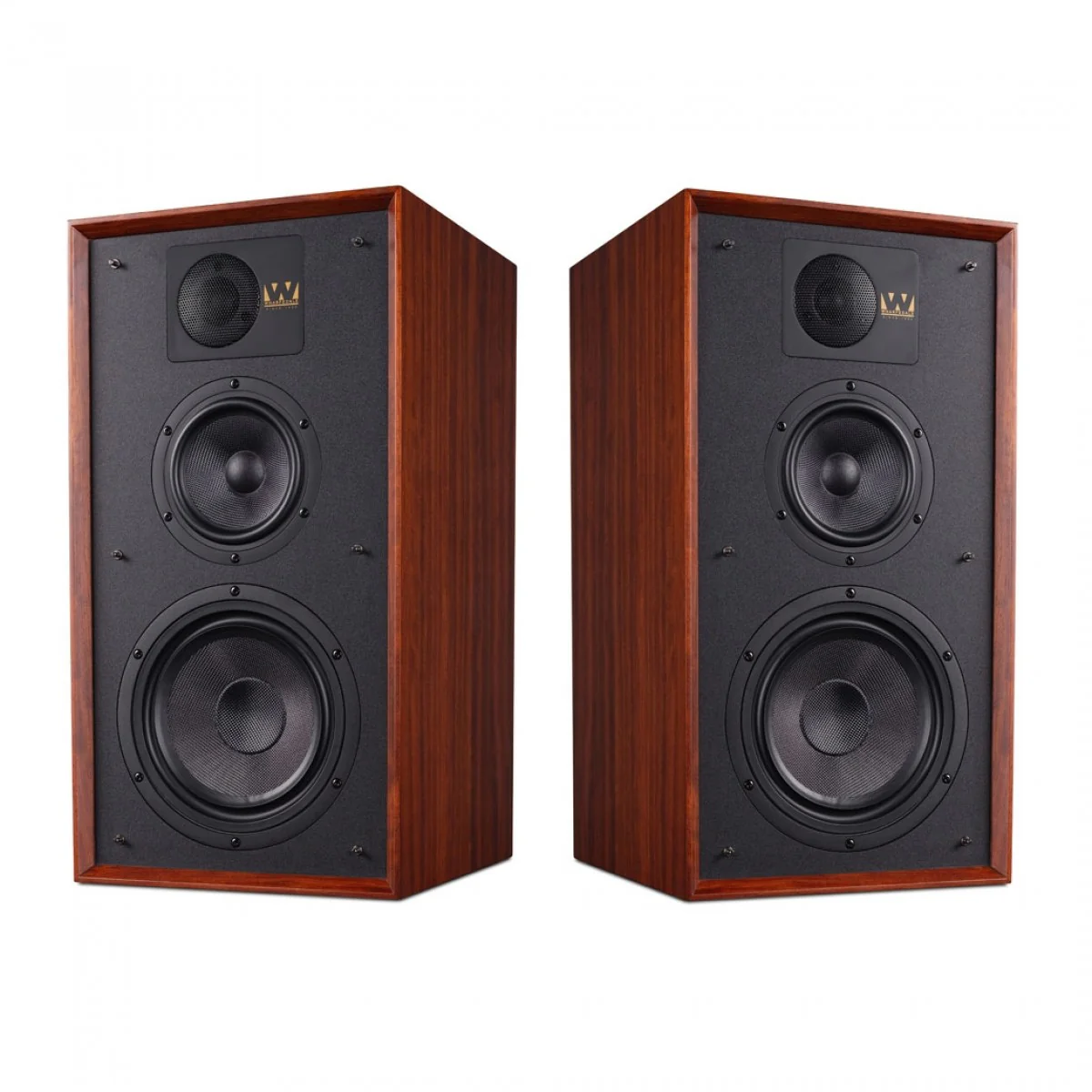 Wharfedale Linton Heritage Standmount Bookshelf Speakers Pair - Mahogany - Image 2