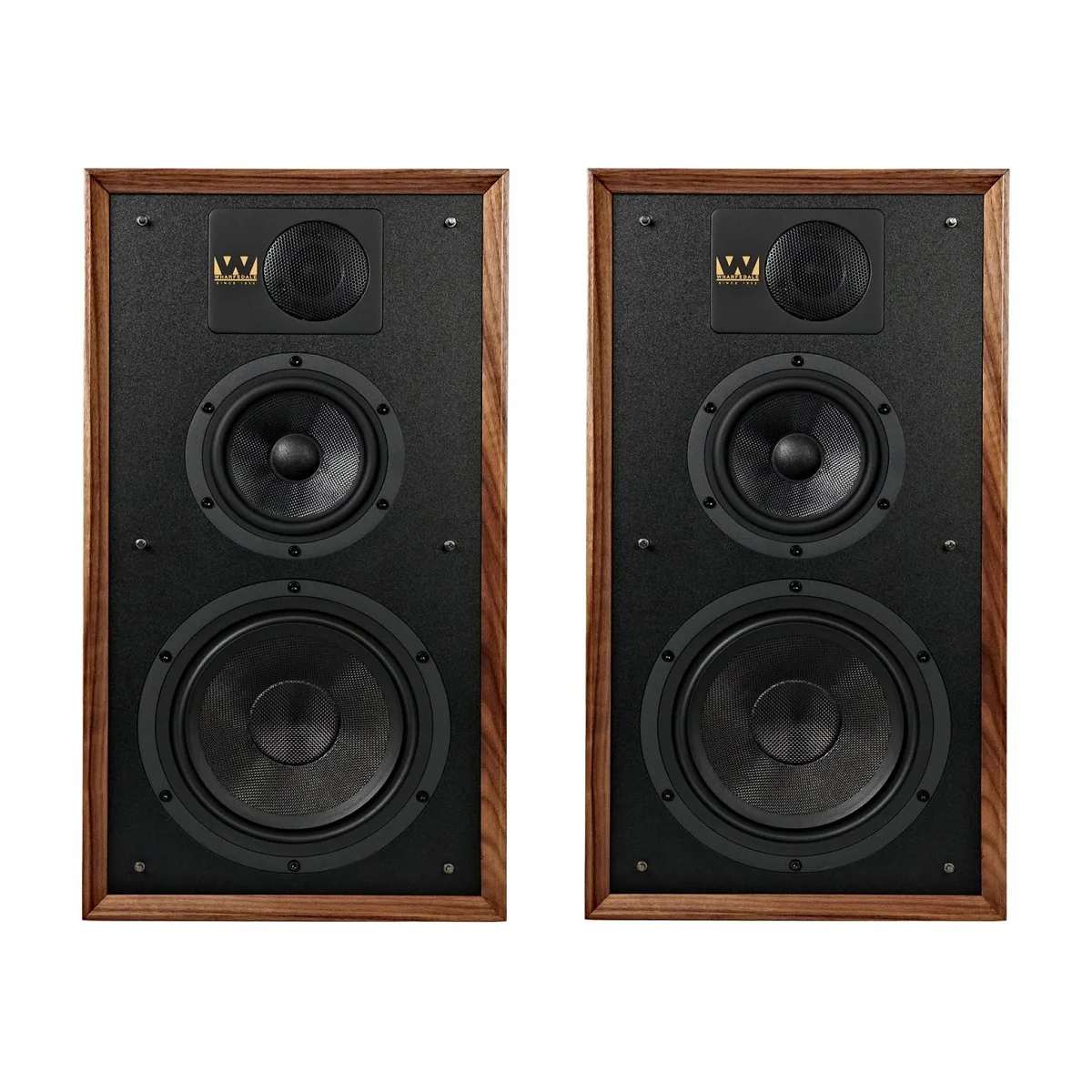 Wharfedale Linton Heritage Standmount Bookshelf Speakers Pair - Walnut - Image 3
