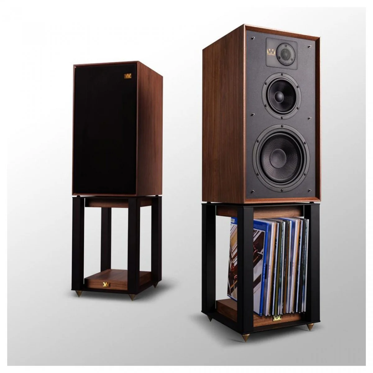 Wharfedale Linton Speaker Stands Pair for Linton and Super Linton Speakers - Mahogany - Image 4