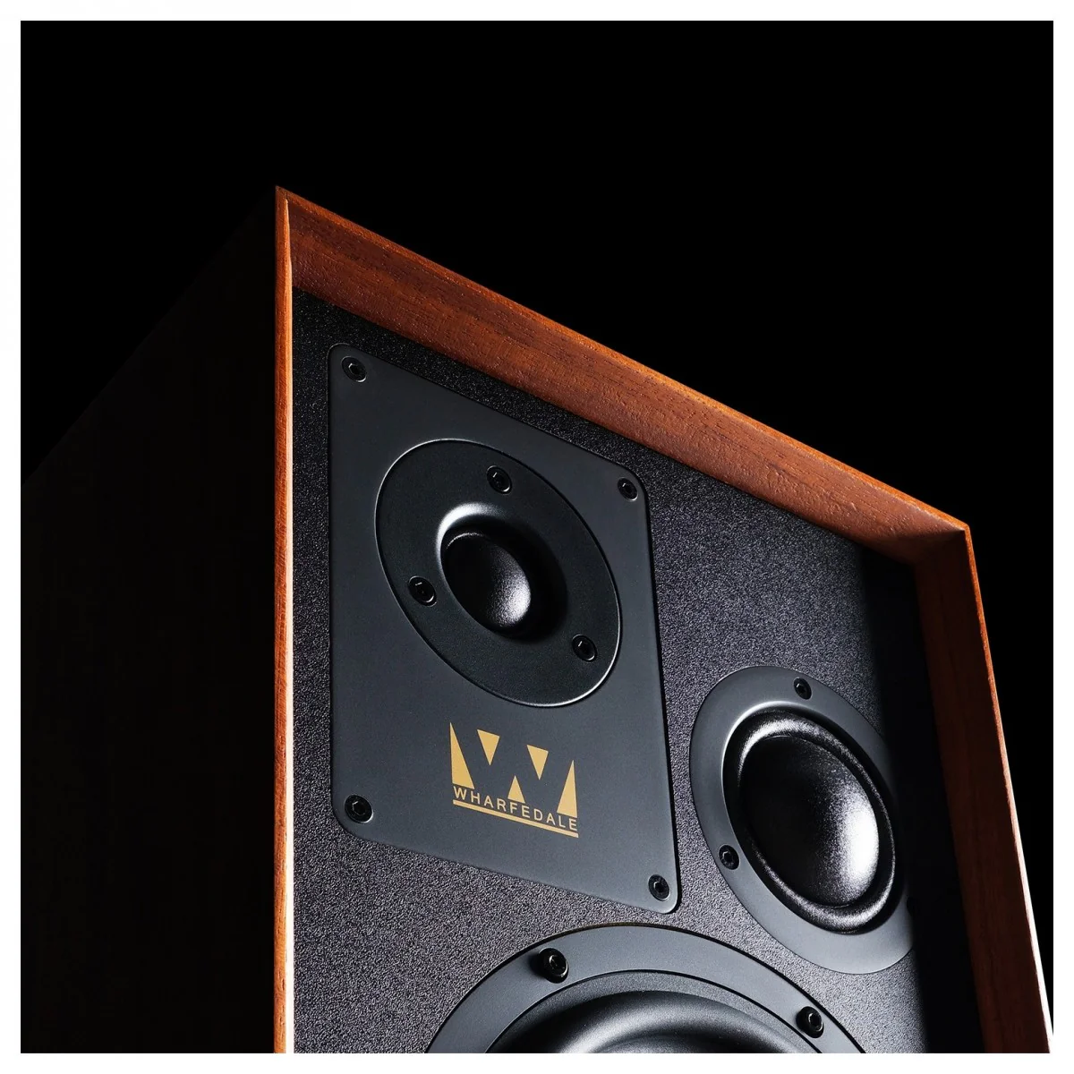 Wharfedale Super Denton Heritage Standmount Bookshelf Speakers Pair - Mahogany - Image 7