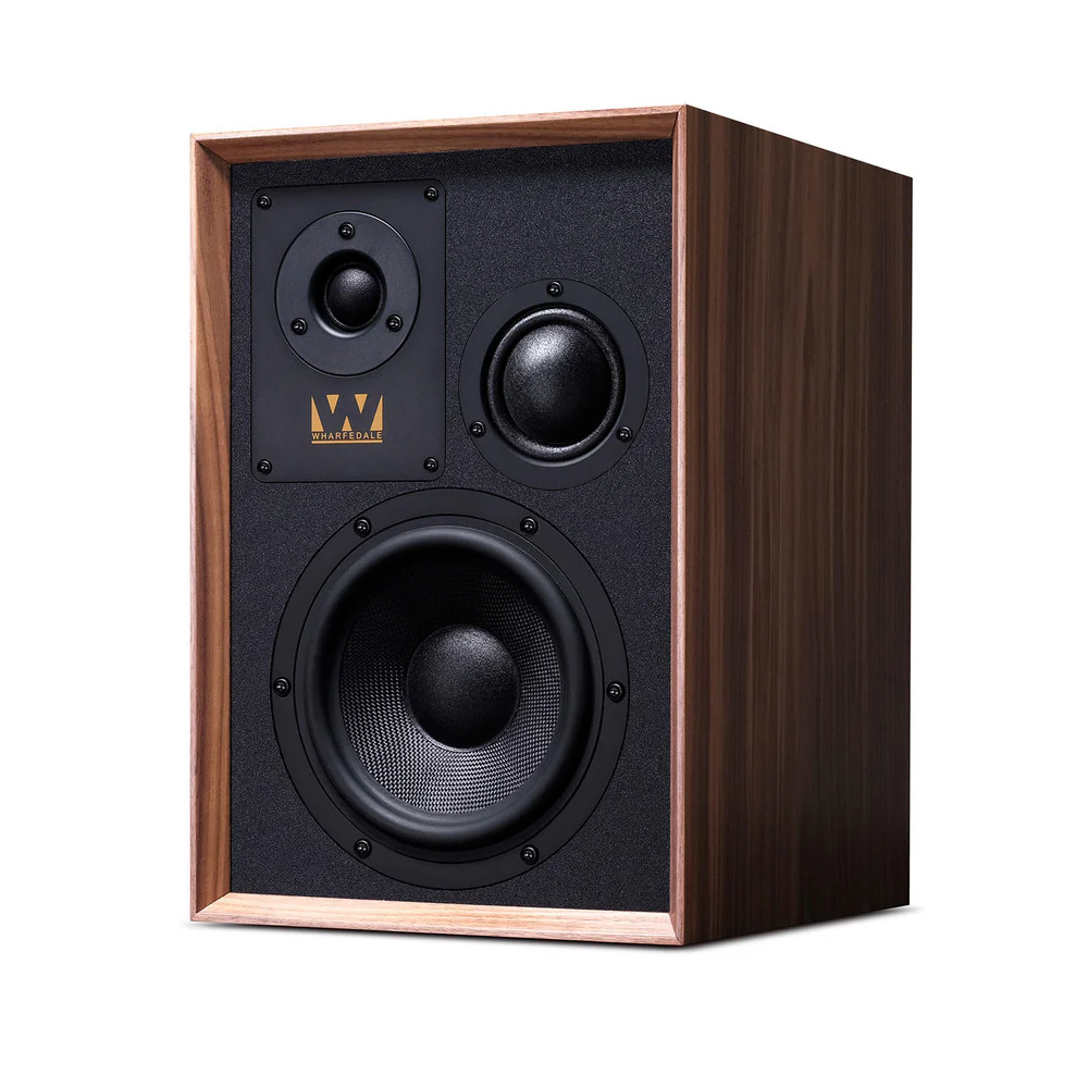 Wharfedale Super Denton Heritage Standmount Bookshelf Speakers Pair - Walnut - Image 5