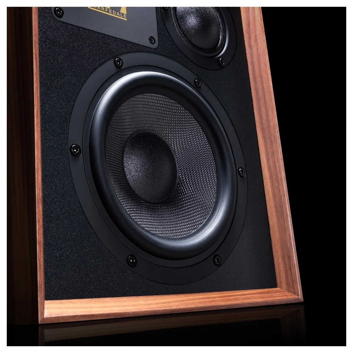 Wharfedale Super Denton Heritage Standmount Bookshelf Speakers Pair - Walnut - Image 7