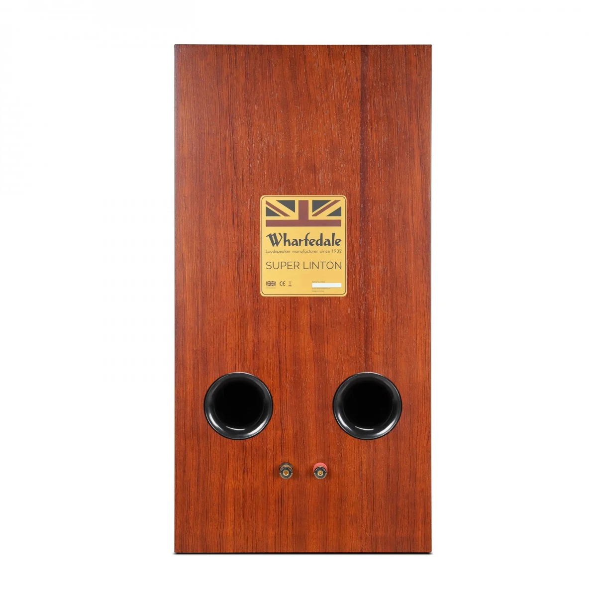 Wharfedale Super Linton Heritage Standmount Bookshelf Speakers Pair - Mahogany - Image 4