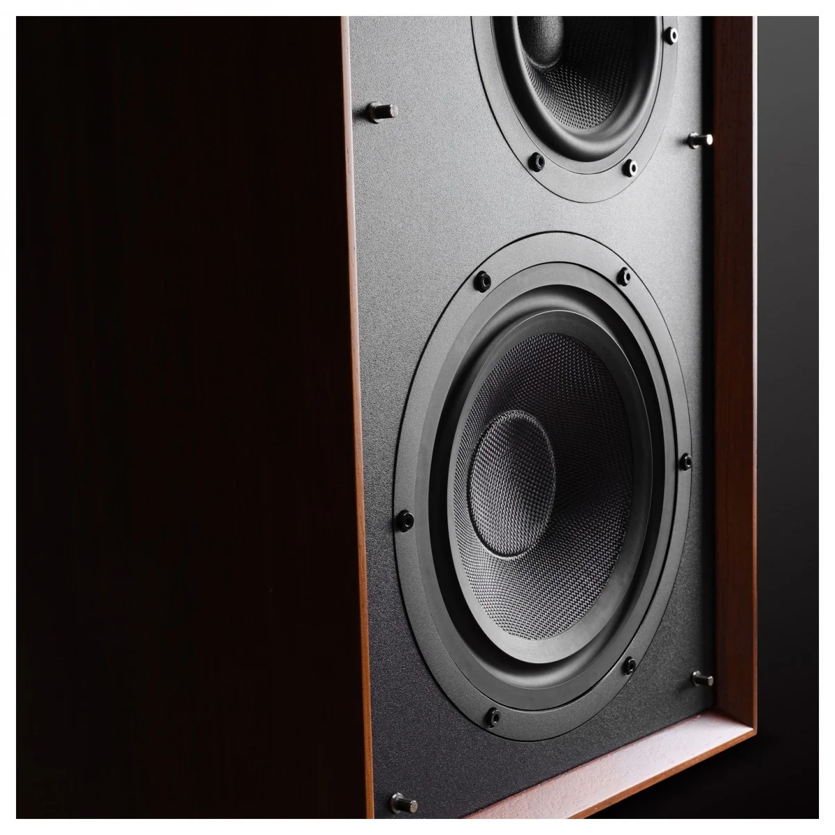 Wharfedale Super Linton Heritage Standmount Bookshelf Speakers Pair - Mahogany - Image 9