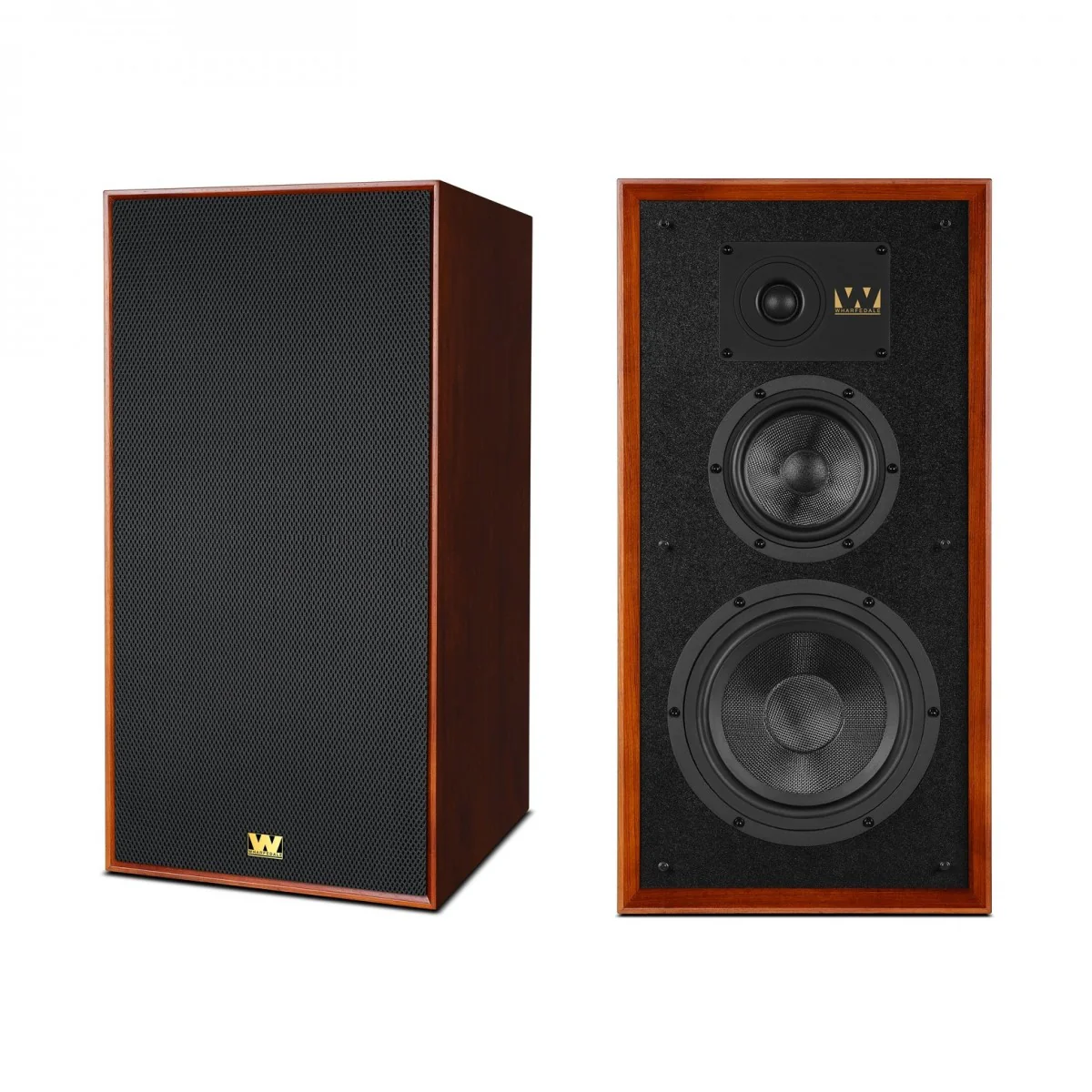 Wharfedale Super Linton Heritage Standmount Speakers with Matching Stands - Mahogany - Image 5