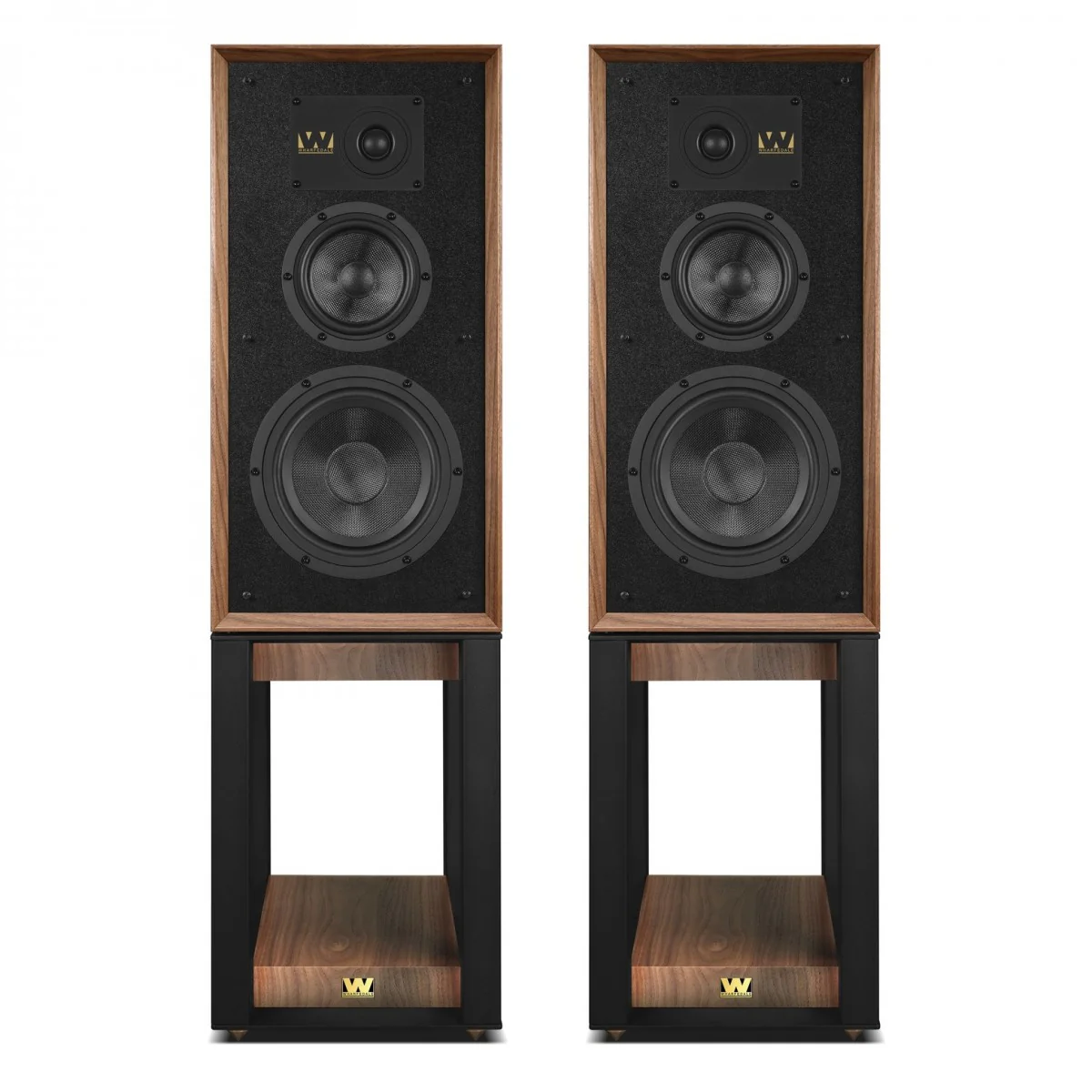 Wharfedale Super Linton Heritage Standmount Speakers with Matching Stands - Walnut - Image 2