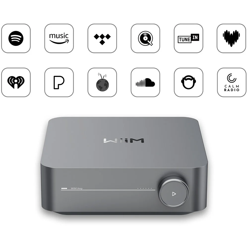WiiM Amp Pro Streaming Stereo Amplifier Space Grey - Image 3