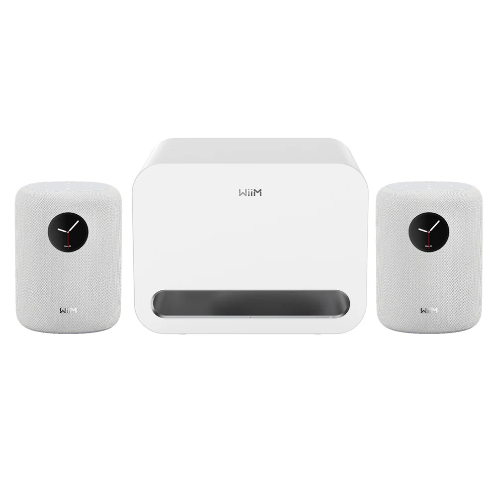 WiiM AMP ULTRA Streaming Amp Silver with WiiM Sound Mulitroom Speakers Pair & Sub Pro Subwoofer White HiFi Package - Image 3