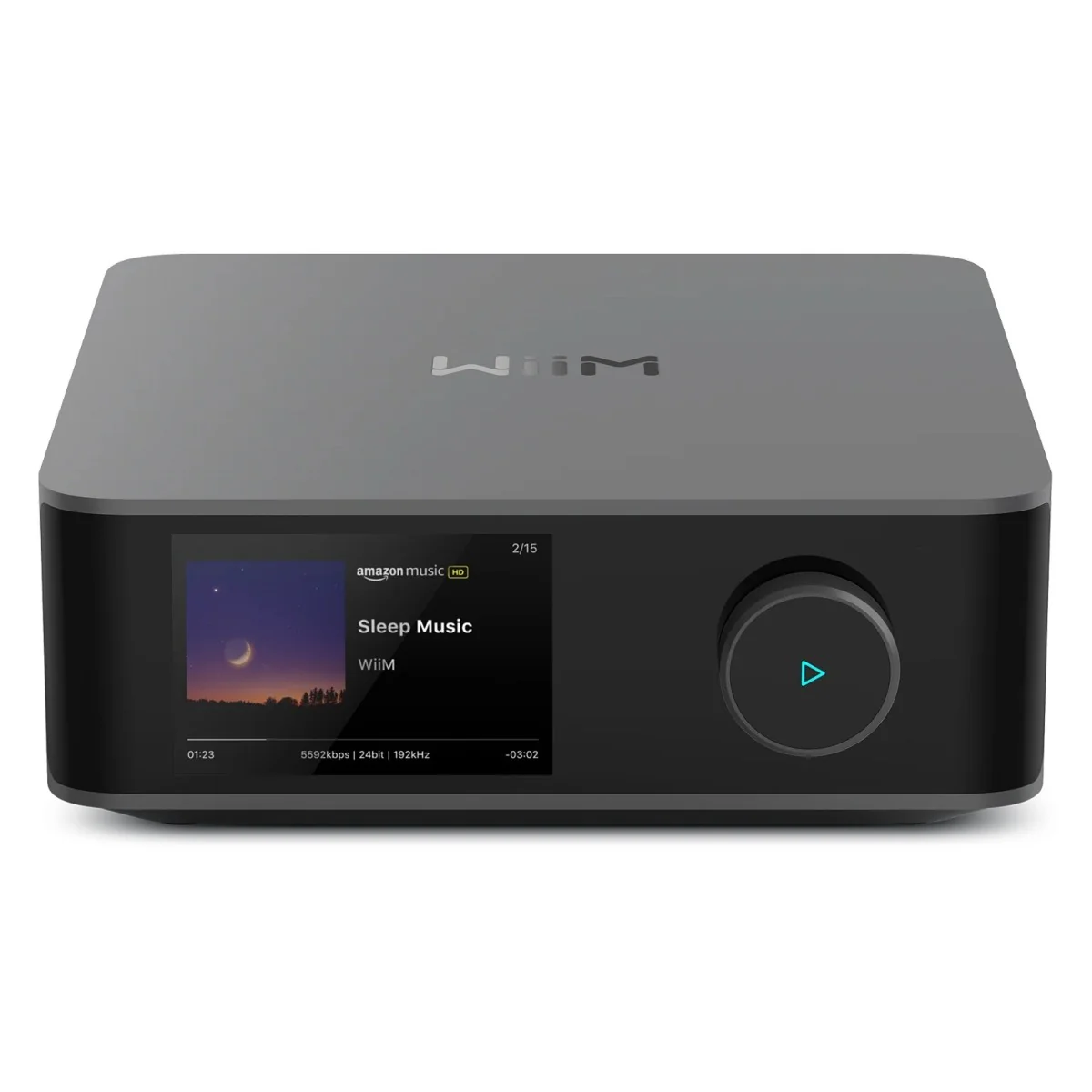 WiiM Amp Ultra Streaming Amplifier Space Grey with Acoustic Energy AE300 MKII Bookshelf Speakers Black - Image 5