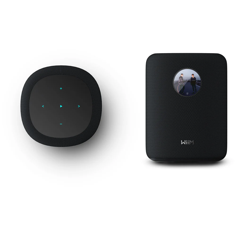 WiiM SOUND Wireless Multiroom Smart Speaker PAIR with Display - Black - Image 4