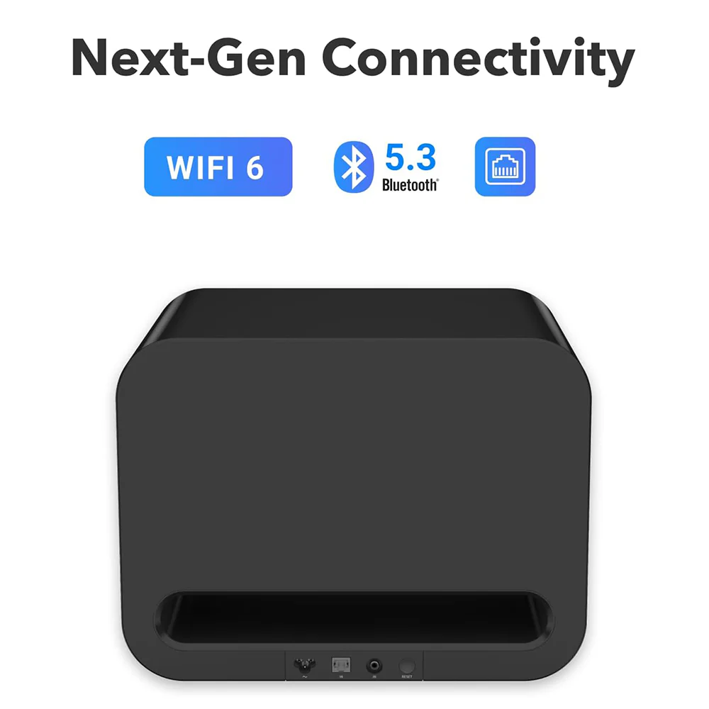WiiM Sub Pro 8 Inch 250W Wireless Smart Subwoofer with Wi-Fi & Bluetooth - Black - Image 4