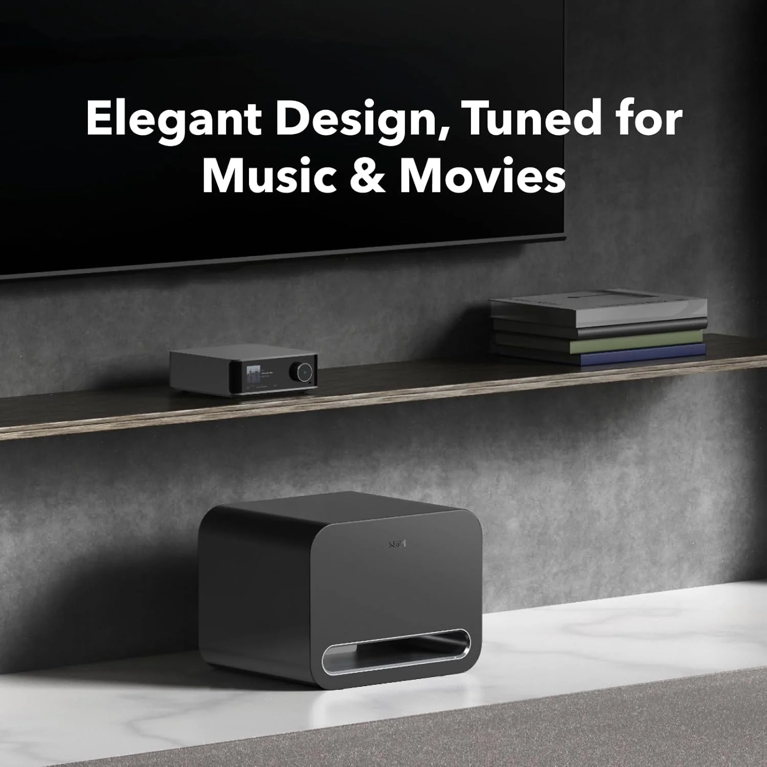 WiiM Sub Pro 8 Inch 250W Wireless Smart Subwoofer with Wi-Fi & Bluetooth - Black - Image 5