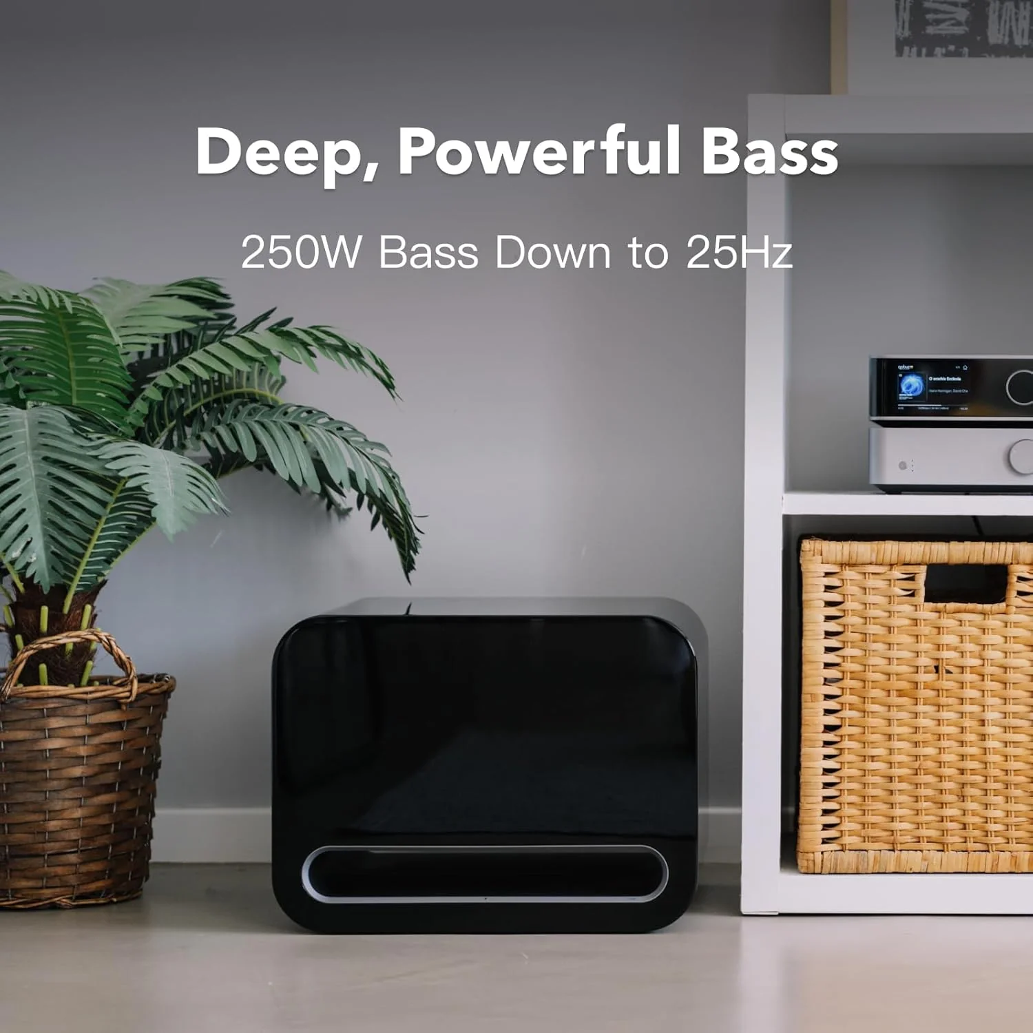 WiiM Sub Pro 8 Inch 250W Wireless Smart Subwoofer with Wi-Fi & Bluetooth - Black - Image 8