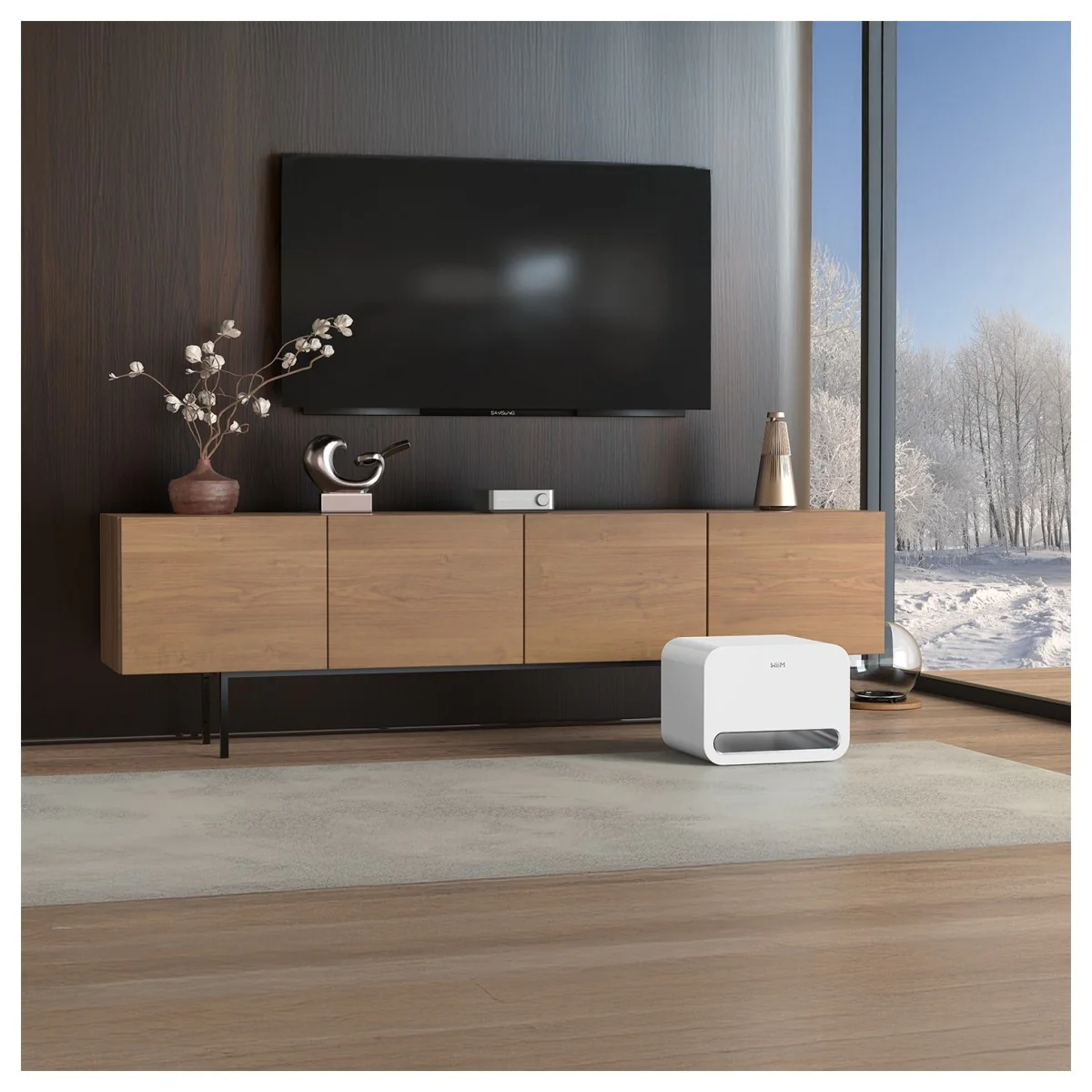 WiiM Sub Pro 8 Inch 250W Wireless Smart Subwoofer with Wi-Fi & Bluetooth - White - Image 6