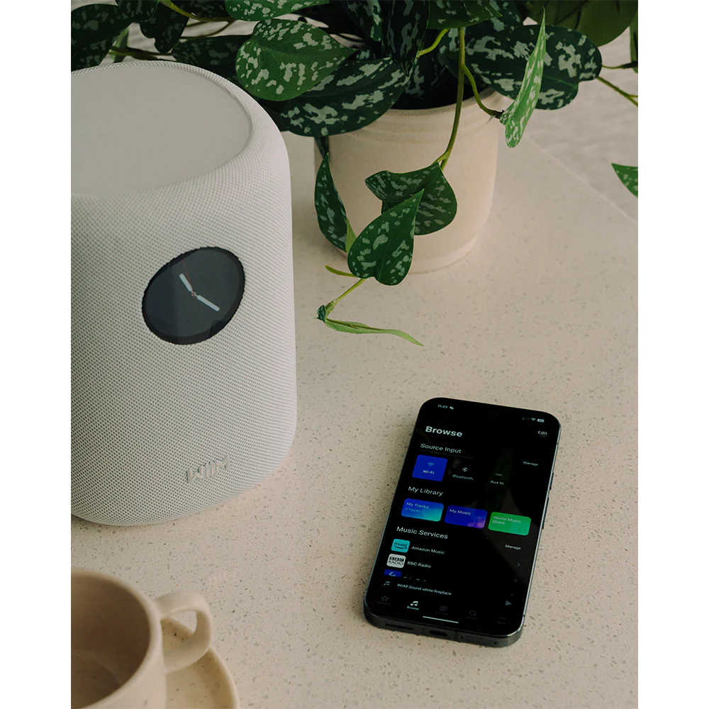 WiiM Sub Pro Wireless Subwoofer with WiiM SOUND Wireless Multiroom Smart Speakers Pair - White - Image 10