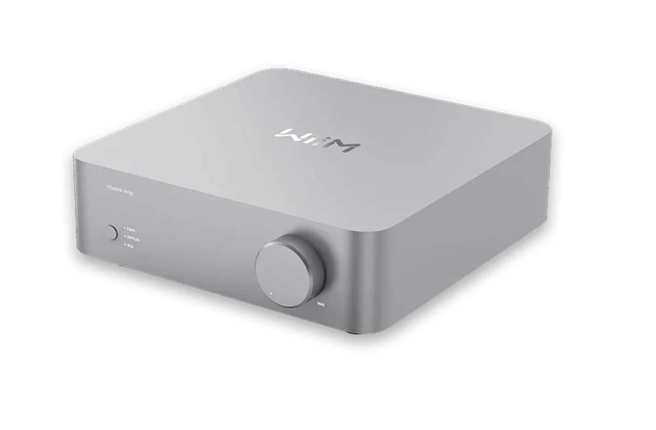 WiiM Vibelink Amp High-Performance Stereo Amplifier Silver
