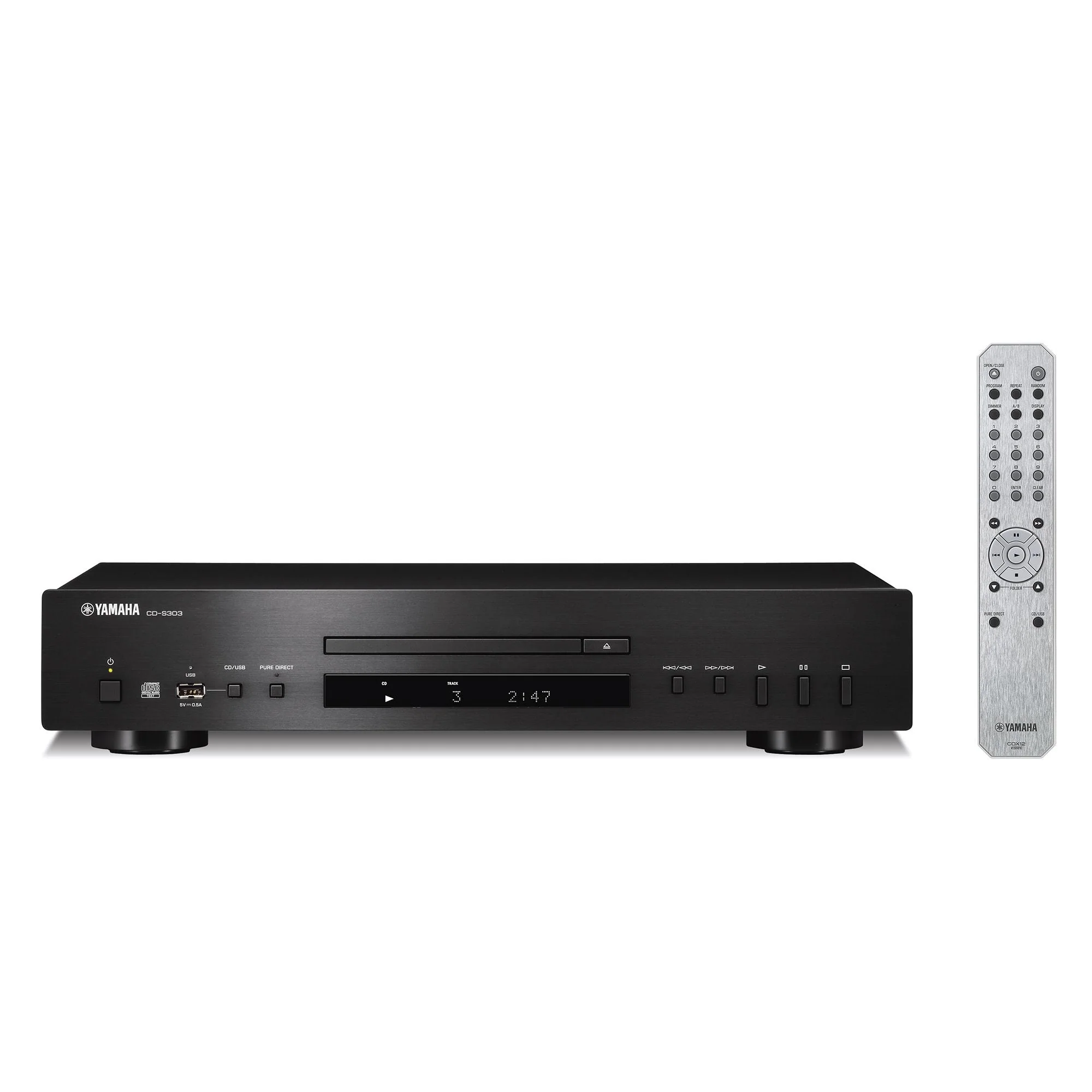 Yamaha R-N600A Network Stereo Receiver and CD-S303 CD Player Black HiFi Package - Image 3